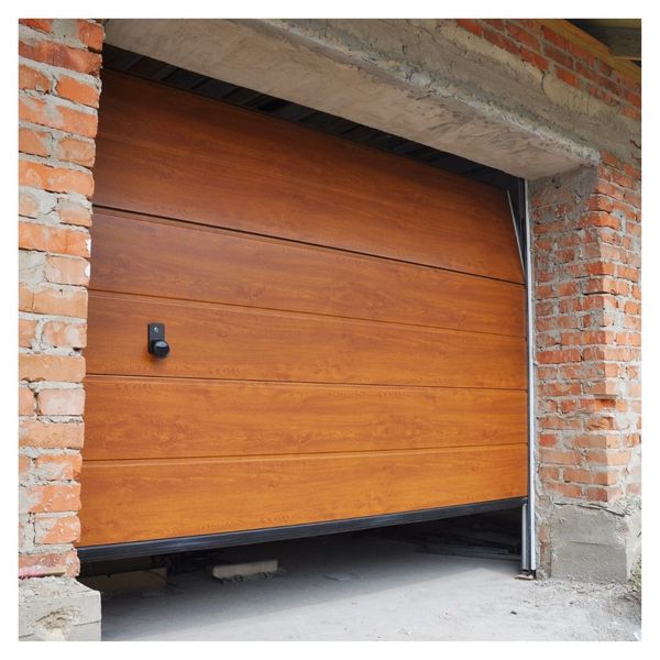 A wooden door with a wooden frame. showcasing features like garage door services garage door repair garage door installation.