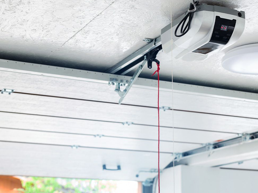 a ceiling fan hanging from a ceiling. features garage door services garage door repair garage door installation provided by Retrak Door Service.